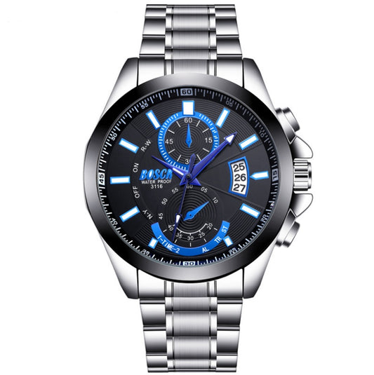 Men’s Sport Luxury Watch – Waterproof Stainless Steel Quartz