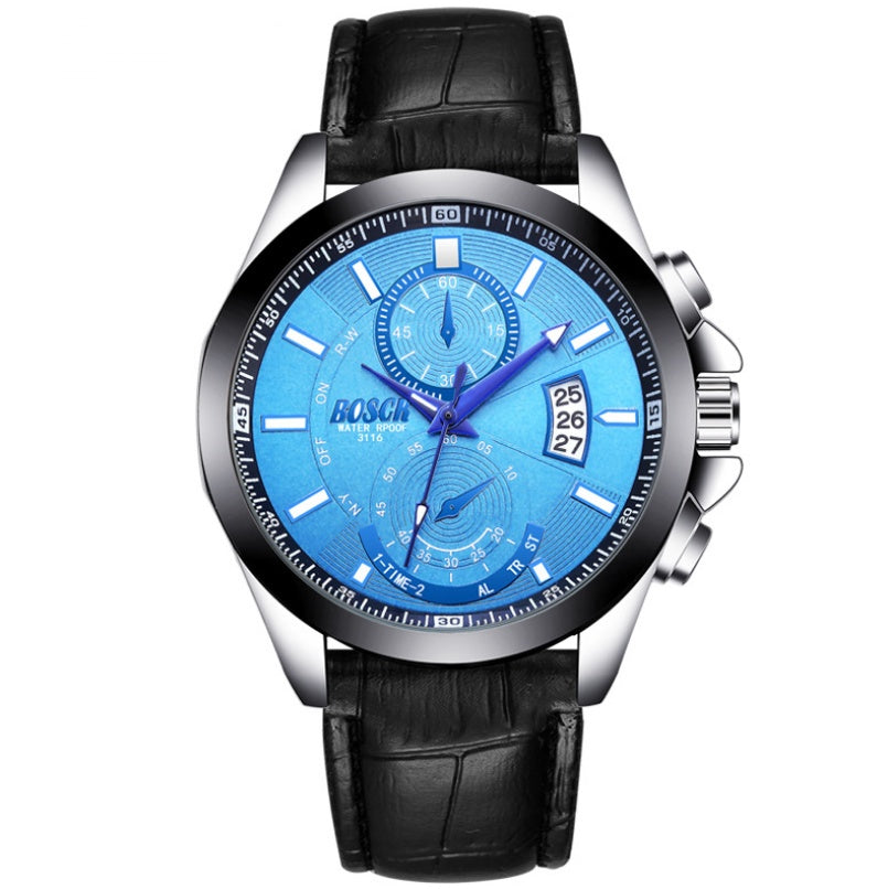 Men’s Sport Luxury Watch – Waterproof Stainless Steel Quartz