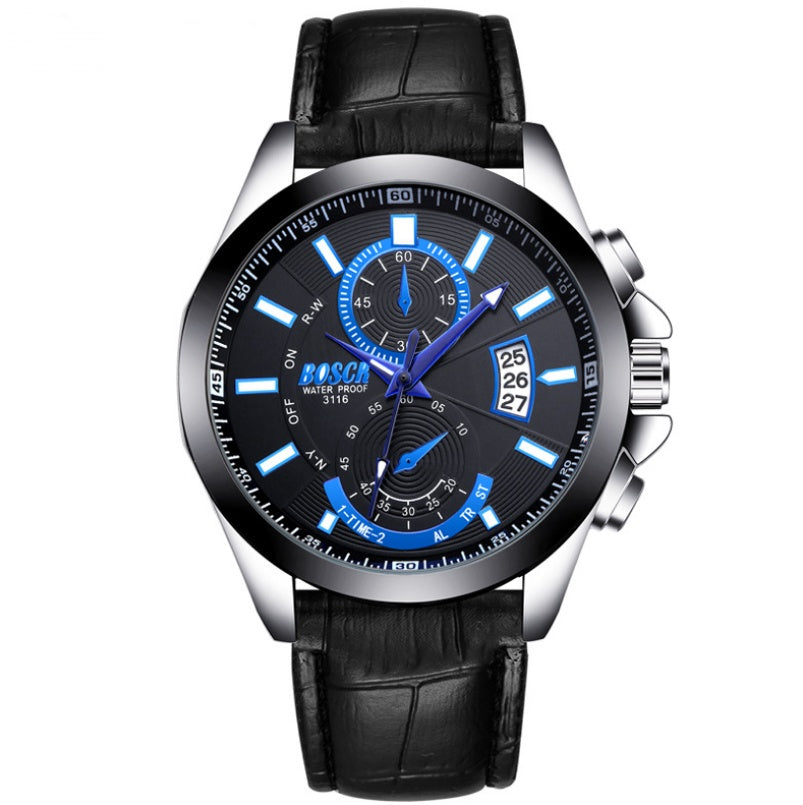 Men’s Sport Luxury Watch – Waterproof Stainless Steel Quartz