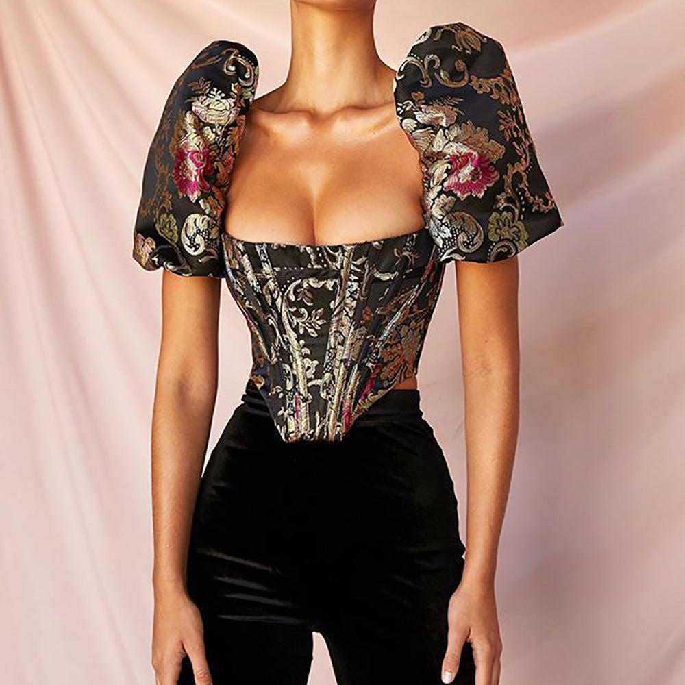 Luxury Corset Top – Sexy Slim Fit Crop Top for Women