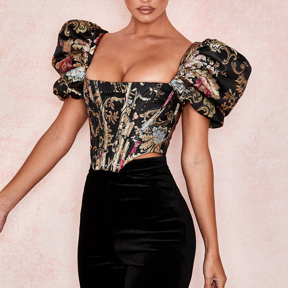 Luxury Corset Top – Sexy Slim Fit Crop Top for Women