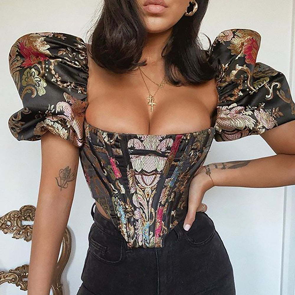 Luxury Corset Top – Sexy Slim Fit Crop Top for Women