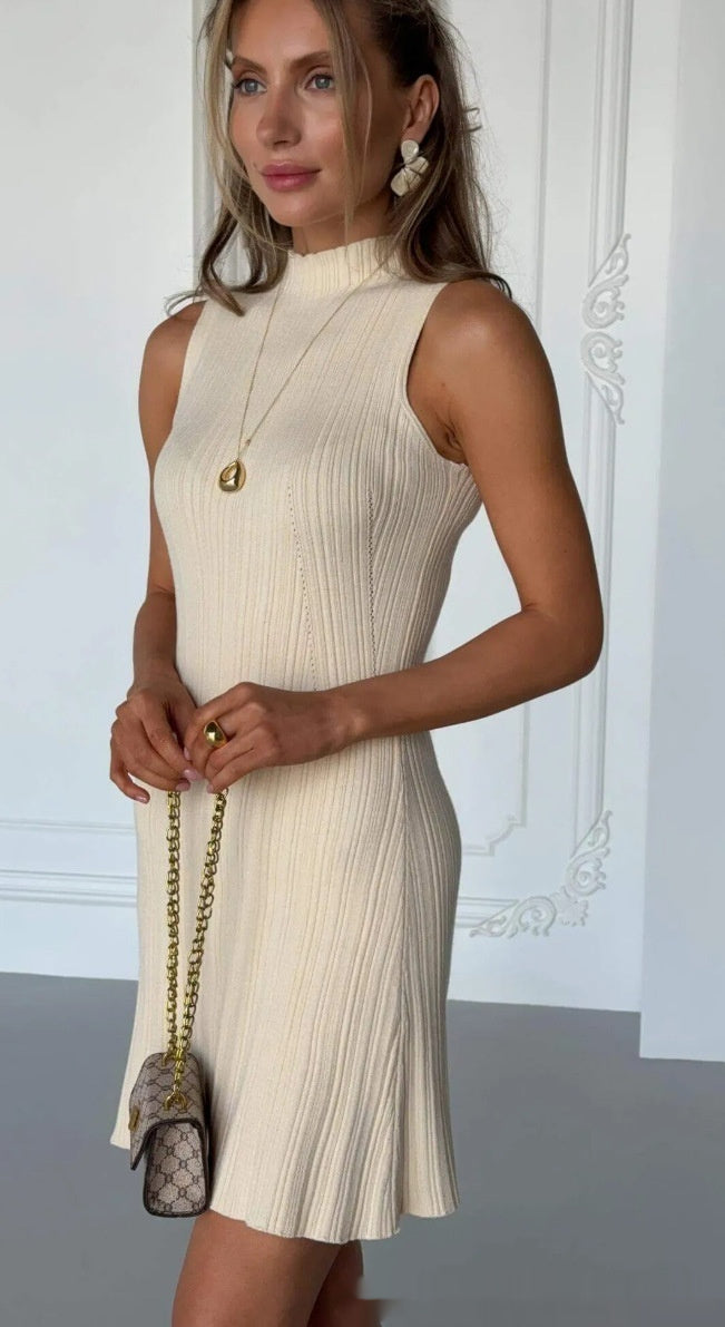 Elegant Sleeveless Slim Fit Mini Dress – Casual Summer Bodycon Dress