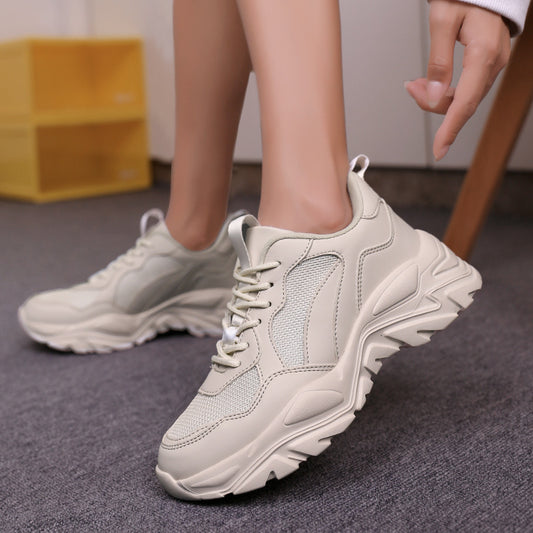 Women’s Chunky Sneakers – Breathable Mesh Casual Sport Shoes