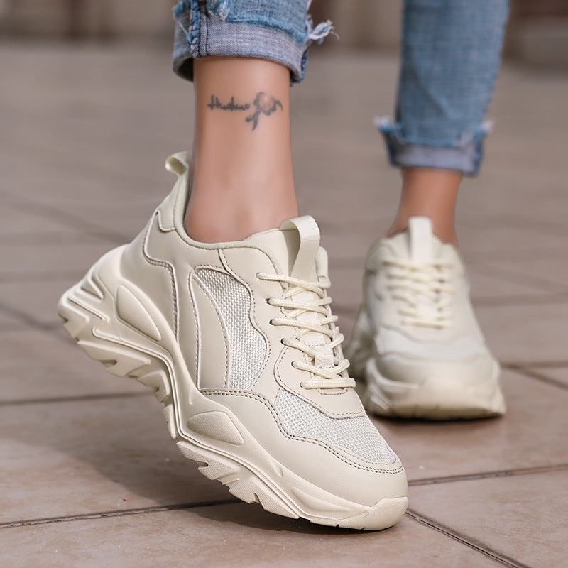 Women’s Chunky Sneakers – Breathable Mesh Casual Sport Shoes