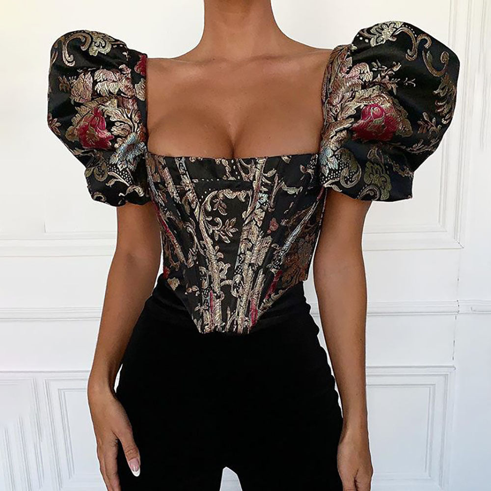 Luxury Corset Top – Sexy Slim Fit Crop Top for Women