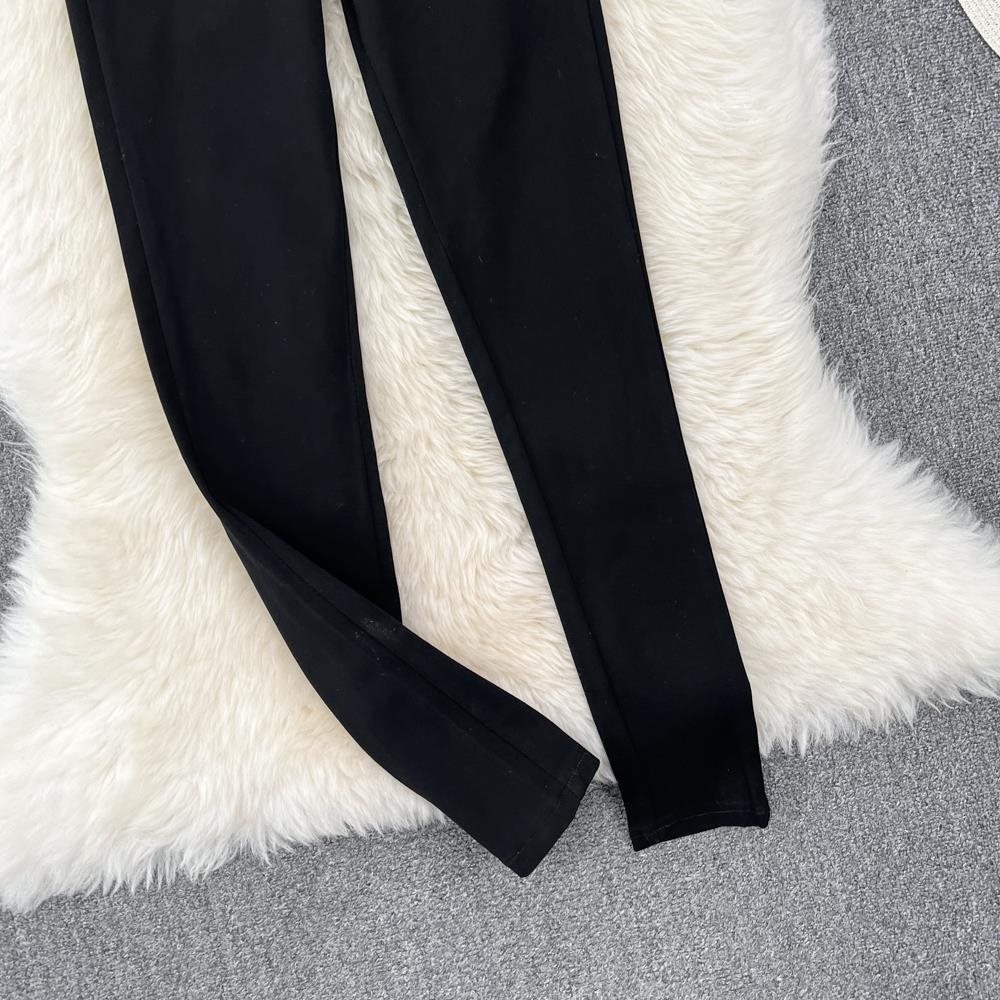 High Waist Slim Fit Black Pants – Elegant Women Trousers