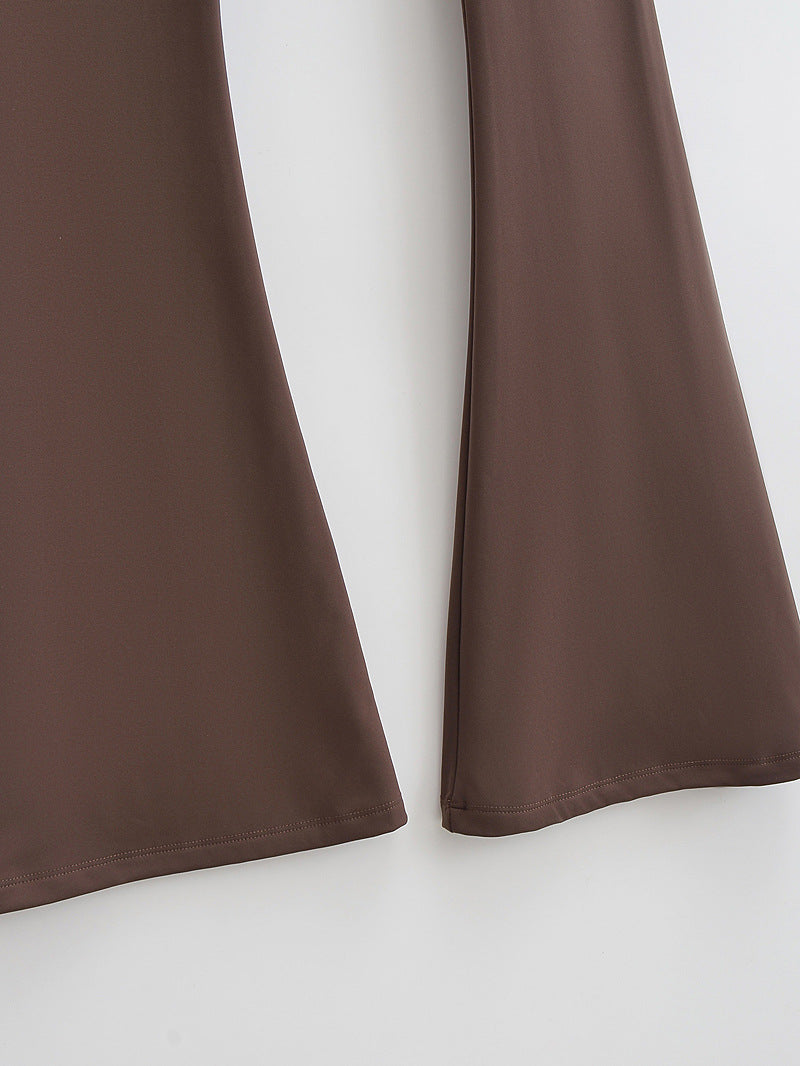 High Waist Flared Yoga Pants – Slim Fit Bell Bottom Leggings