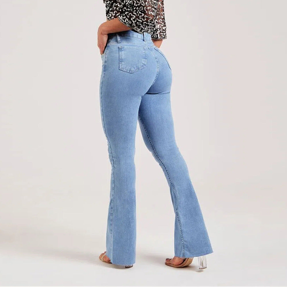 Flare Jeans Women – High Waist Slim Fit Stretch Denim